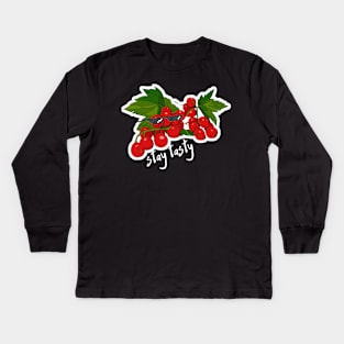 red currant Kids Long Sleeve T-Shirt